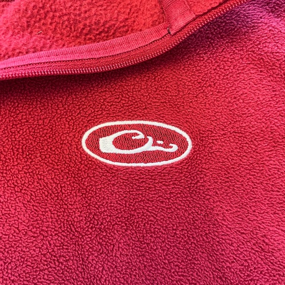 Red Drake Fleece Quarter Zip Pullover - Picture 4 of 4